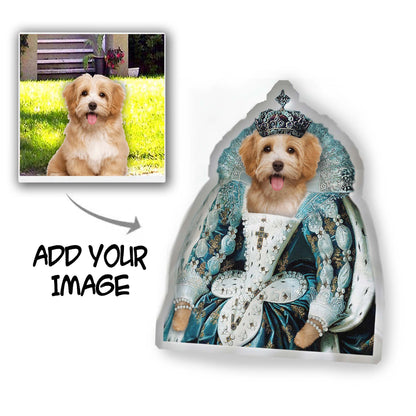 The Queen Custom Pet Pillow - Noble Pawtrait