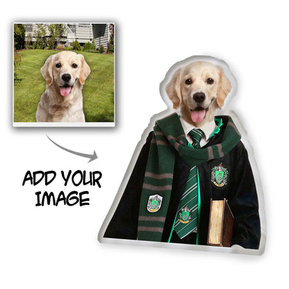 The Slytherine Custom Pet Pillow - Noble Pawtrait
