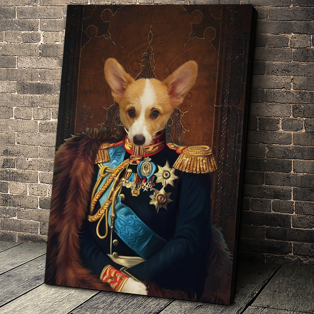 The General Custom Pet Portrait - Noble Pawtrait
