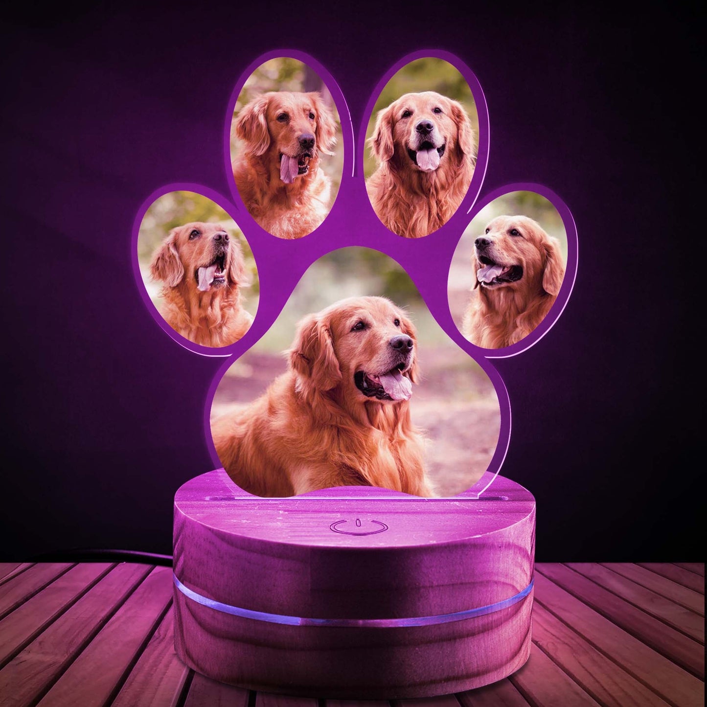 Custom Pet Photo Night Light Gift For Pet's Parents
