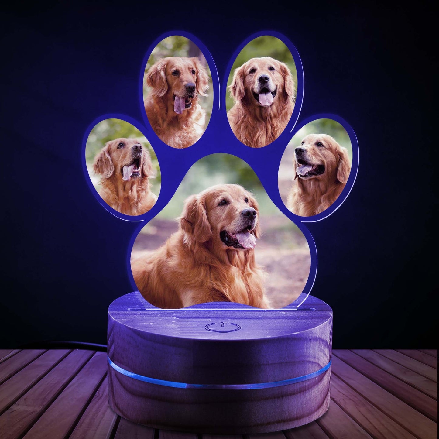 Custom Pet Photo Night Light Gift For Pet's Parents