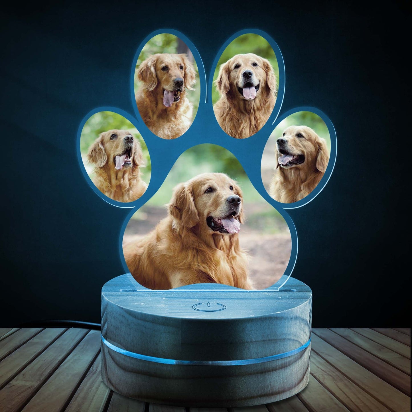 Custom Pet Photo Night Light Gift For Pet's Parents