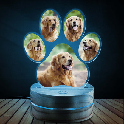 Custom Pet Photo Night Light Gift For Pet's Parents