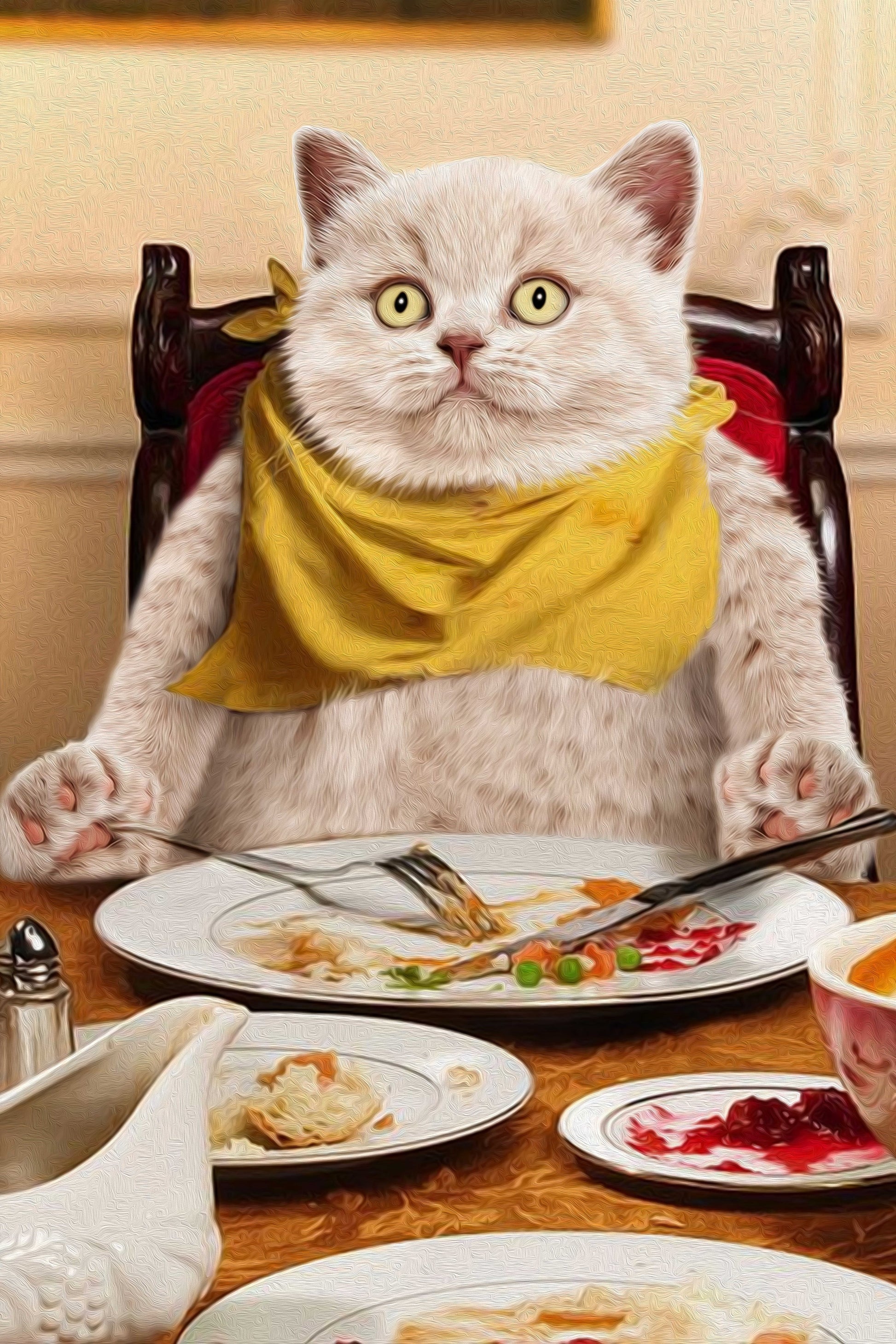 Happy Meal Custom Pet Portrait Poster - Noble Pawtrait