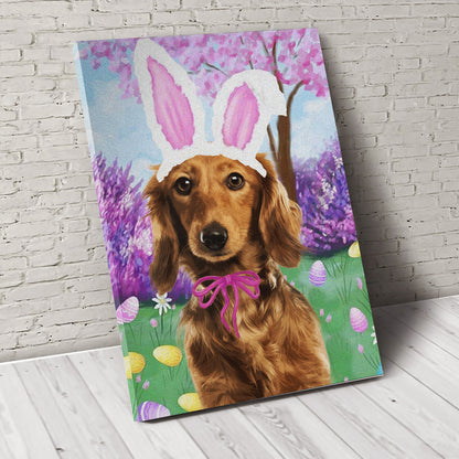 Happy Easter Custom Pet Portrait - Noble Pawtrait