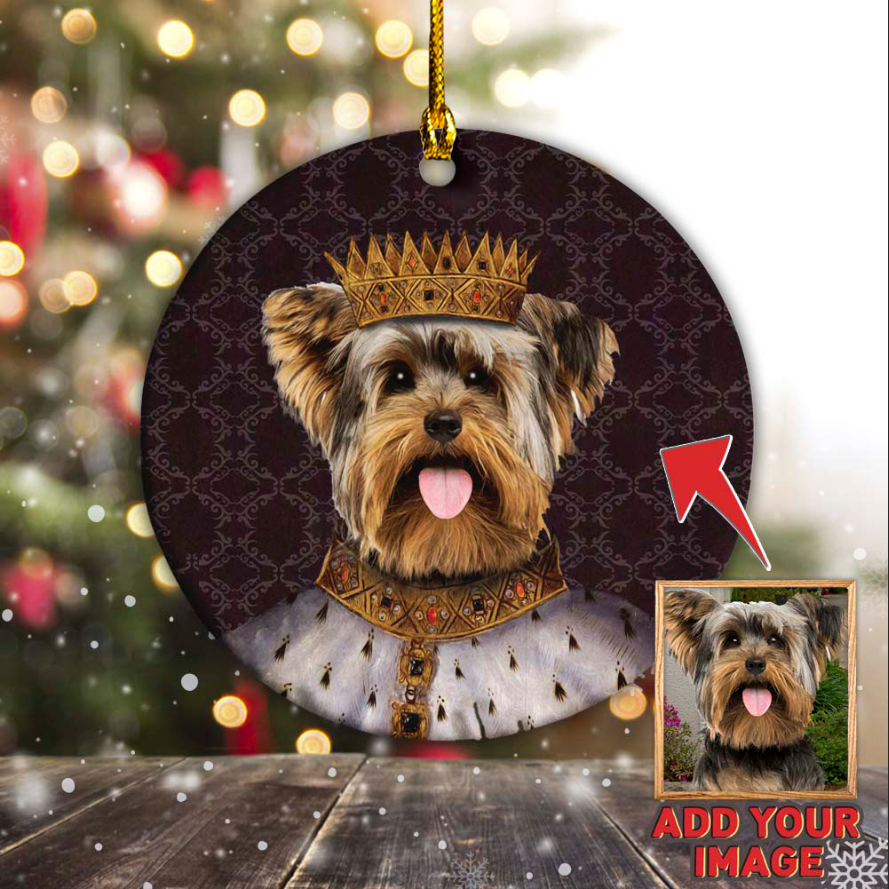 The Henry VIII of England Custom Pet Ornament 2-Sided - Noble Pawtrait