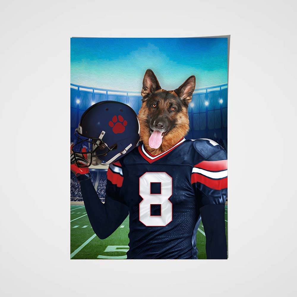 The Houston Texans Fan Custom Pet Portrait - Noble Pawtrait