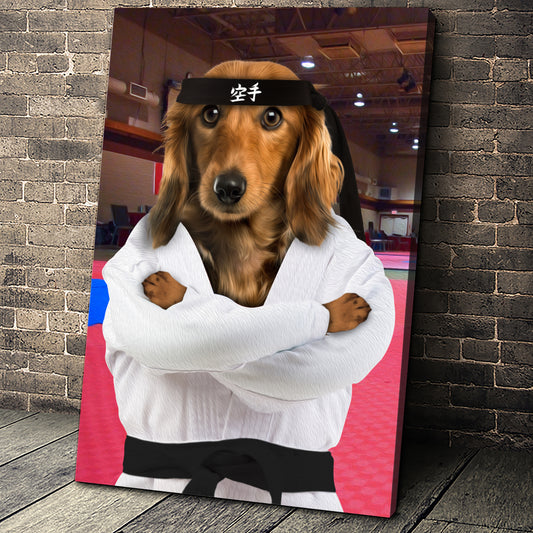 The Karate Paw Custom Pet Portrait - Noble Pawtrait