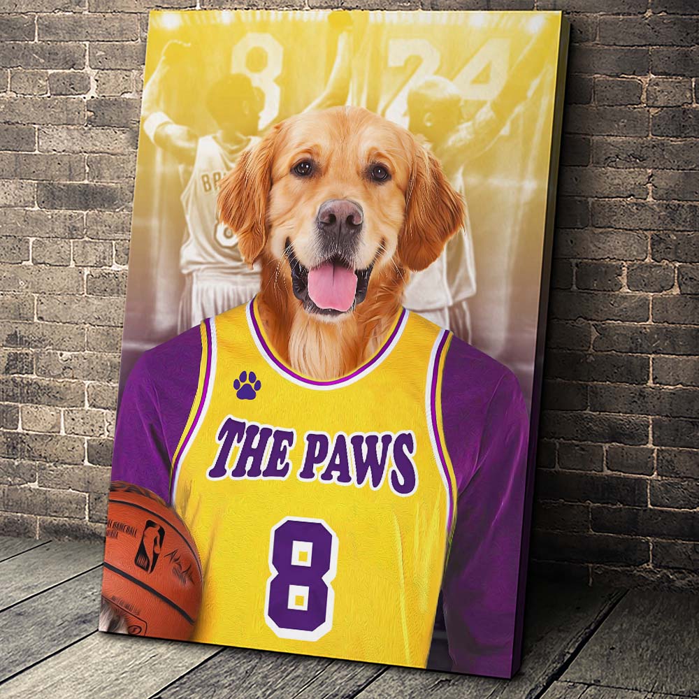 The LA Basketball Custom Pet Portrait - Noble Pawtrait