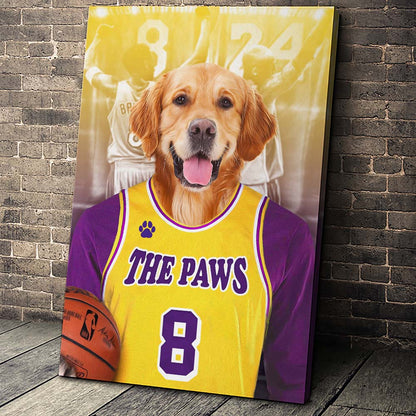 The LA Basketball Custom Pet Portrait - Noble Pawtrait