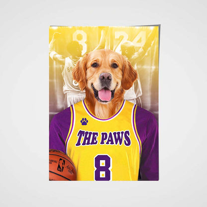 The LA Basketball Custom Pet Portrait - Noble Pawtrait