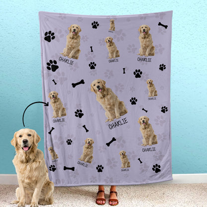 Custom Pet Fleece Blanket Gift For Pet's Parents