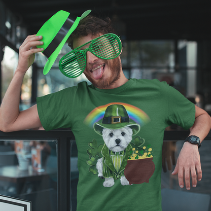 Lucky Pot Of Gold Custom Pet Unisex T-shirt - Noble Pawtrait