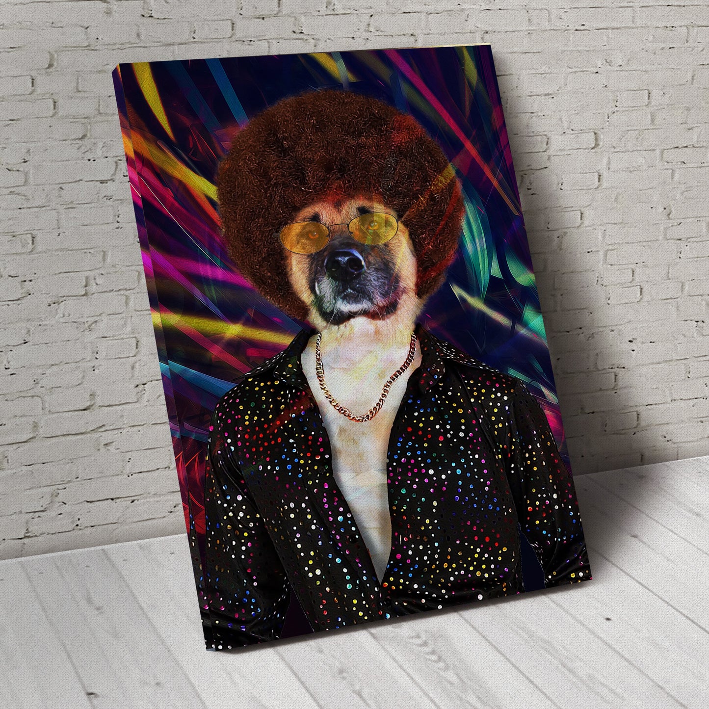 The Disco Star Custom Pet Portrait - Noble Pawtrait