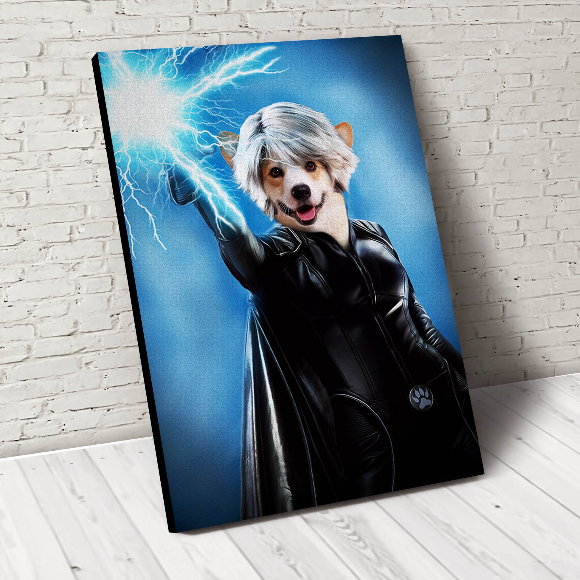 Storm Pawer Custom Pet Portrait - Noble Pawtrait