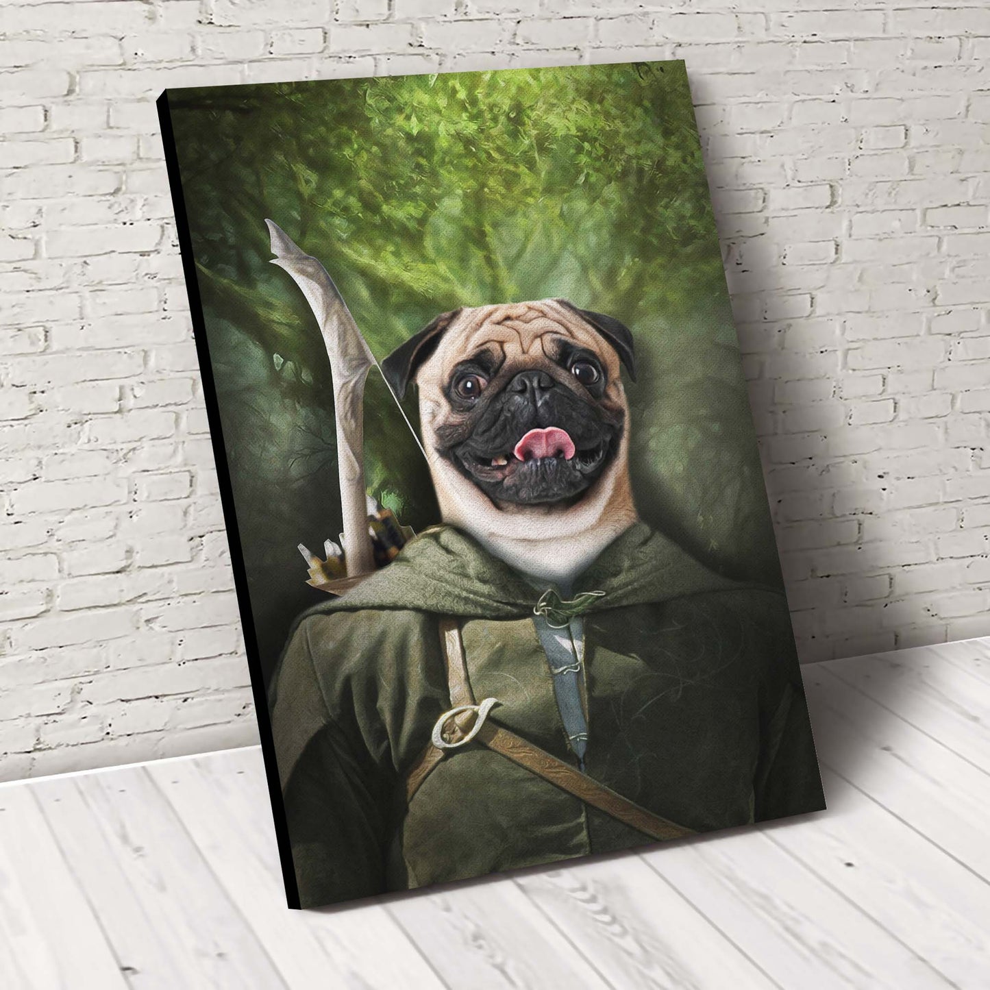 Pawgolas Custom Pet Portrait Canvas - Noble Pawtrait