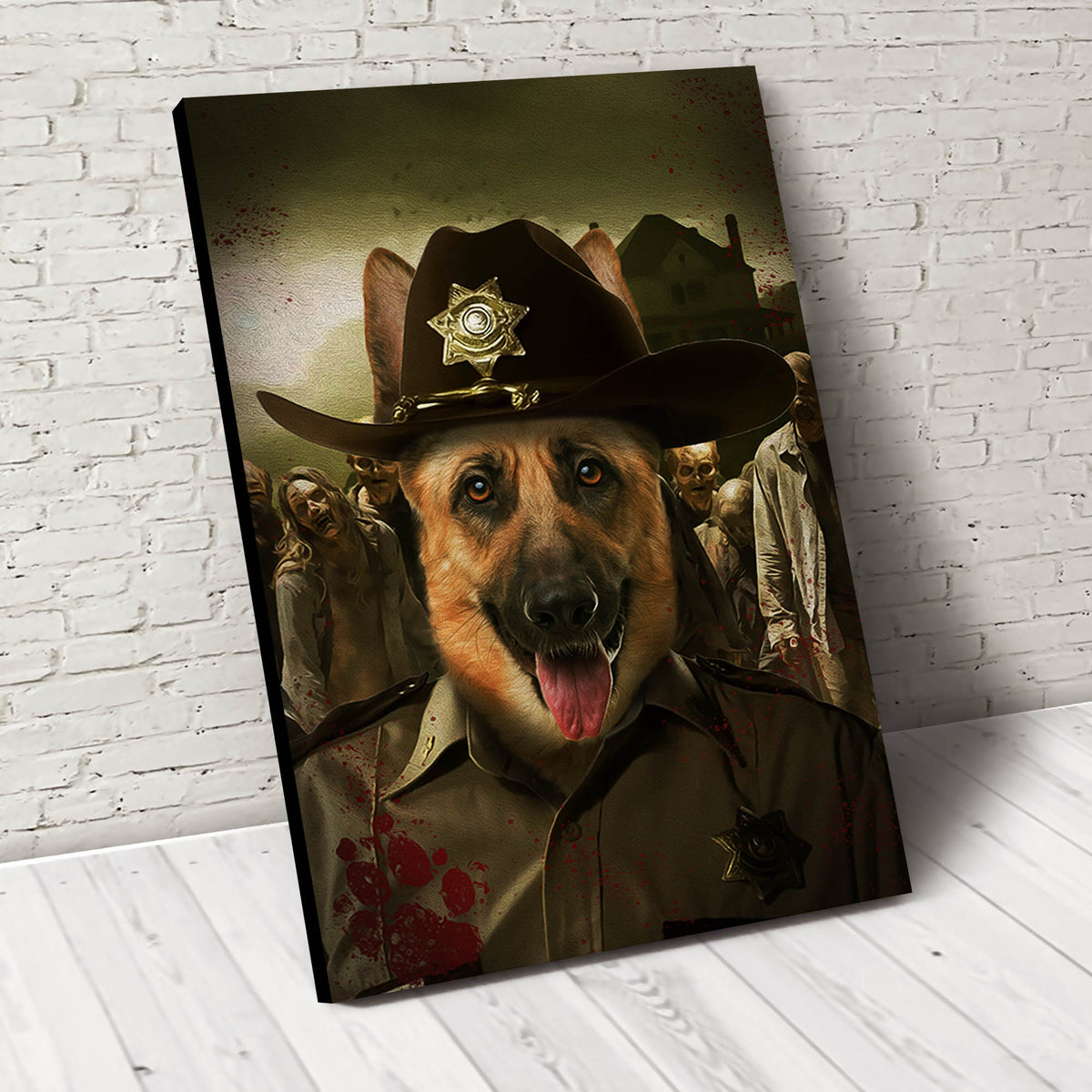 Rick the Paw Pewper Custom Pet Portrait Canvas - Noble Pawtrait