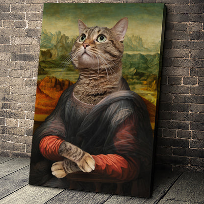 The Madam Custom Pet Portrait Canvas - Noble Pawtrait