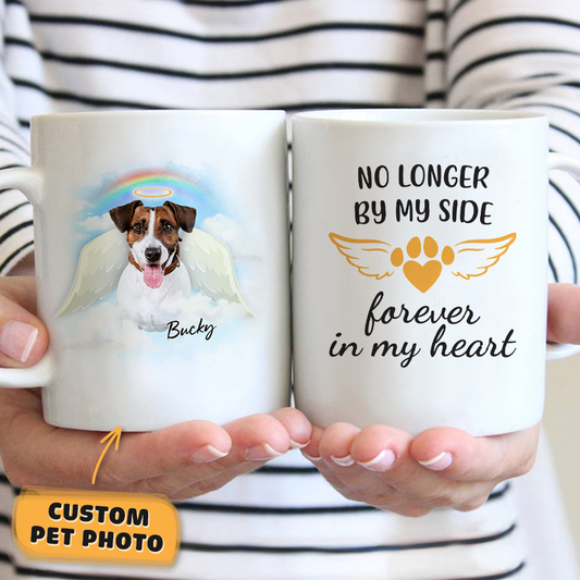 The Angel Watercolor Custom Pet Mug - Noble Pawtrait
