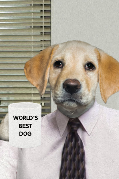 The Office Boss Custom Pet Portrait - Noble Pawtrait