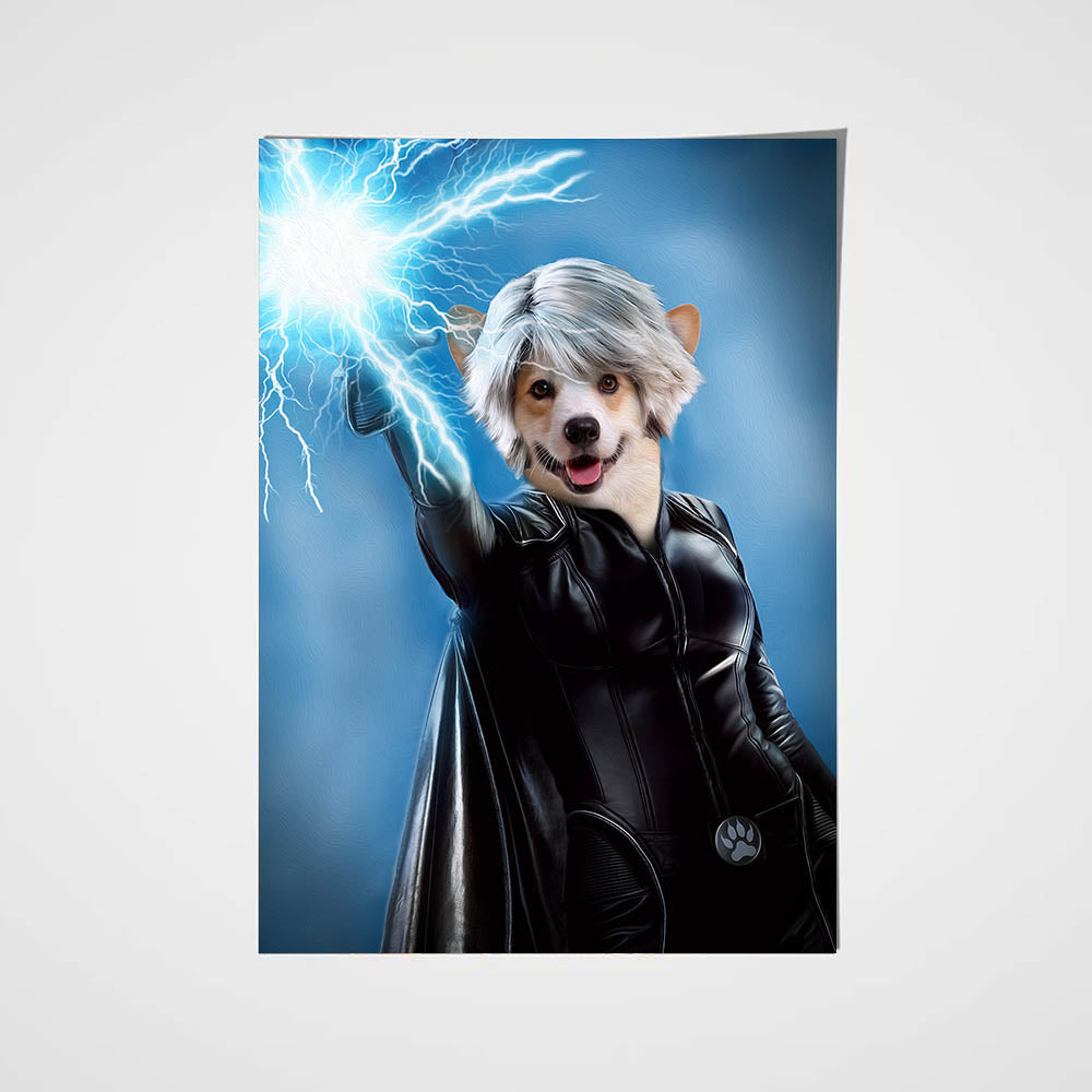 Storm Pawer Custom Pet Portrait - Noble Pawtrait