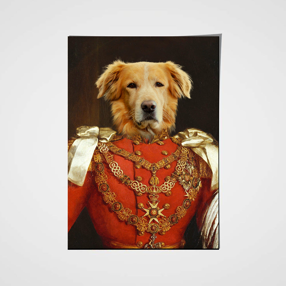 The Commando Custom Pet Portrait Poster - Noble Pawtrait