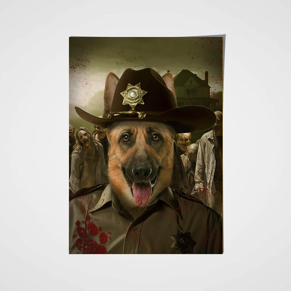 Rick the Paw Pewper Custom Pet Portrait - Noble Pawtrait