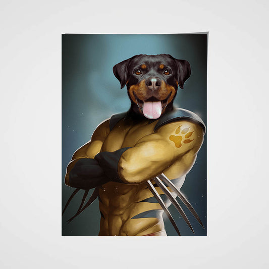 WolverPaw Custom Pet Portrait Poster - Noble Pawtrait