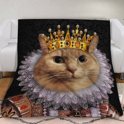 The Monarch Custom Pet Blanket - Noble Pawtrait