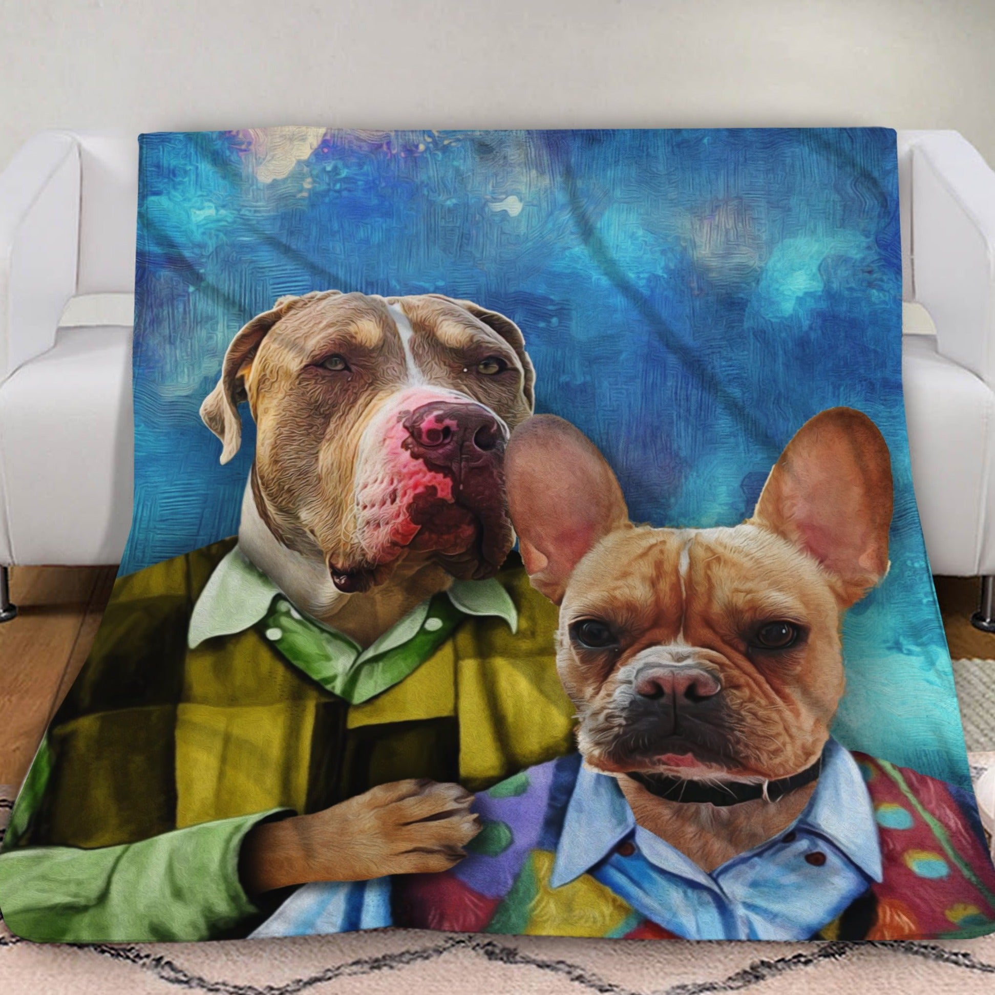 The Step Brother Custom Pet Blanket - Noble Pawtrait