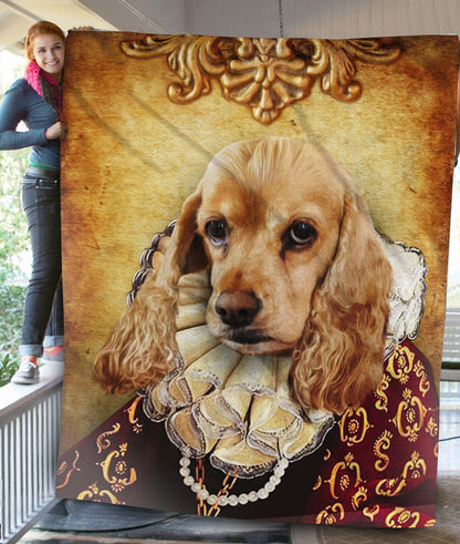 The Duchess Custom Pet Blanket - Noble Pawtrait
