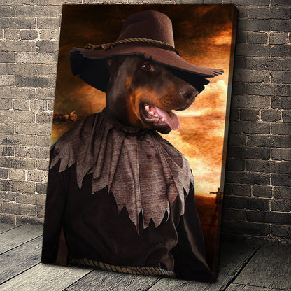 The Scarecrow Custom Pet Portrait Canvas - Noble Pawtrait