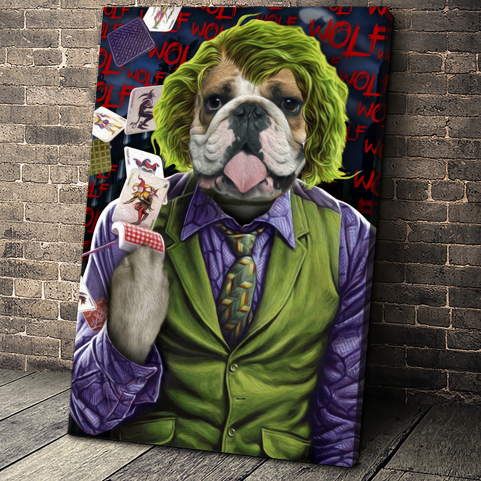 The Joke Paw Custom Pet Portrait - Noble Pawtrait