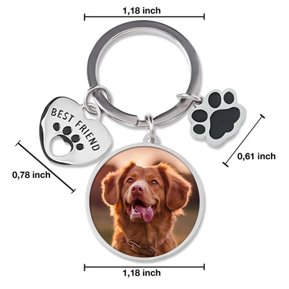 Custom Keychain With Pet Photo