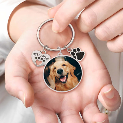 Custom Keychain With Pet Photo