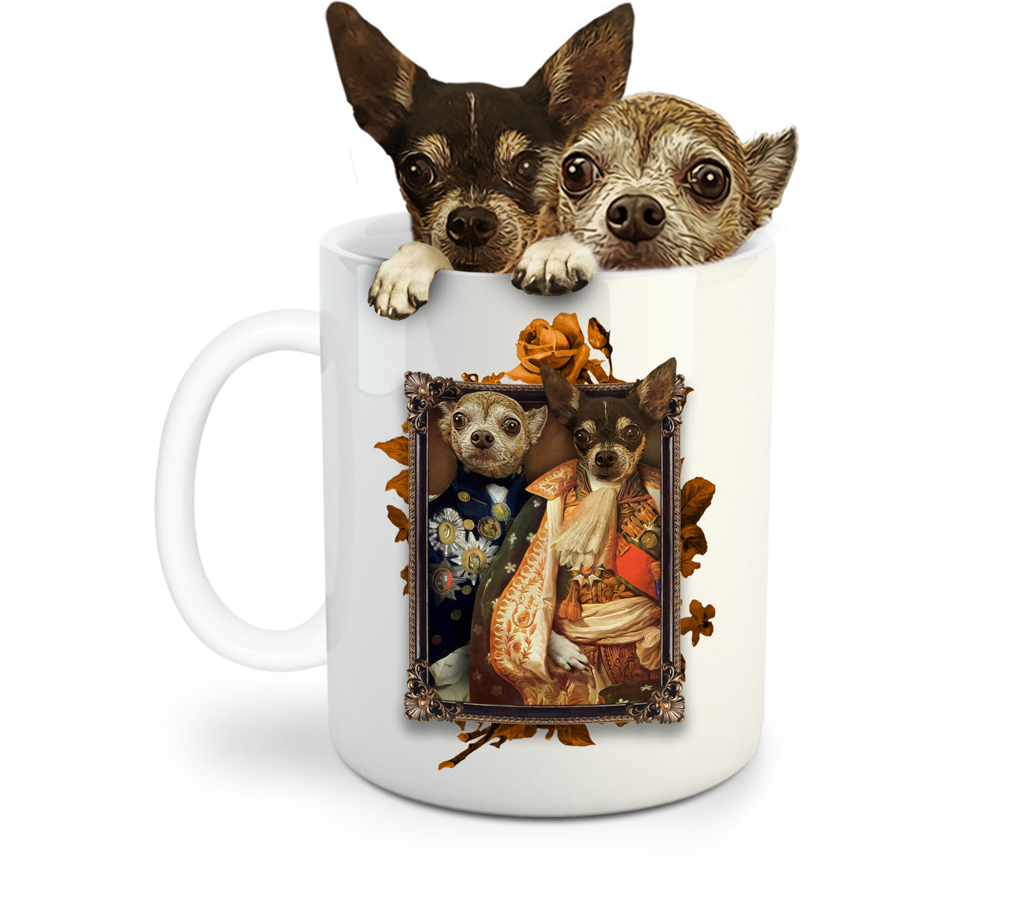 The Duo Custom Pet Mug - Noble Pawtrait