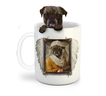 The Angel Custom Pet Mug - Noble Pawtrait