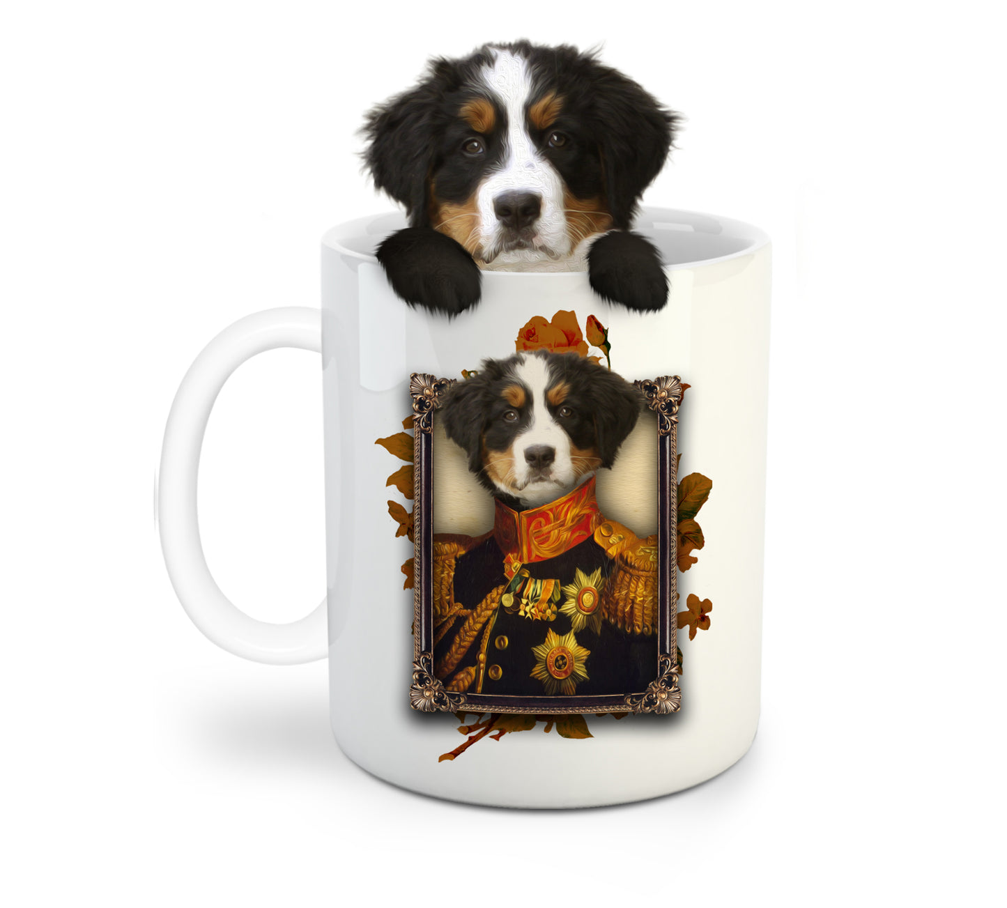 The Major Custom Pet Mug - Noble Pawtrait