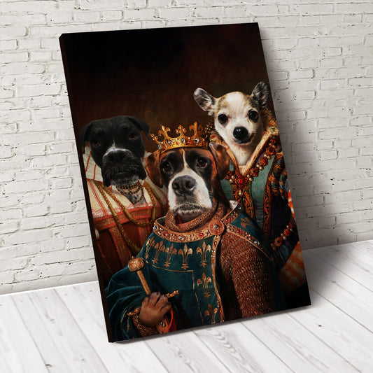 The Legend Trio Custom Pet Portrait - Noble Pawtrait
