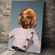 Classy Lady Custom Pet Portrait - Noble Pawtrait