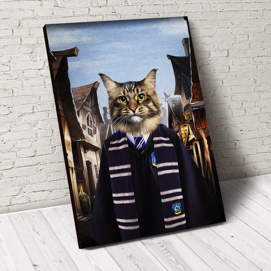 The Wizard Ravenpaw Custom Pet Portrait Poster - Noble Pawtrait