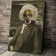 The Genius Custom Pet Portrait Canvas - Noble Pawtrait