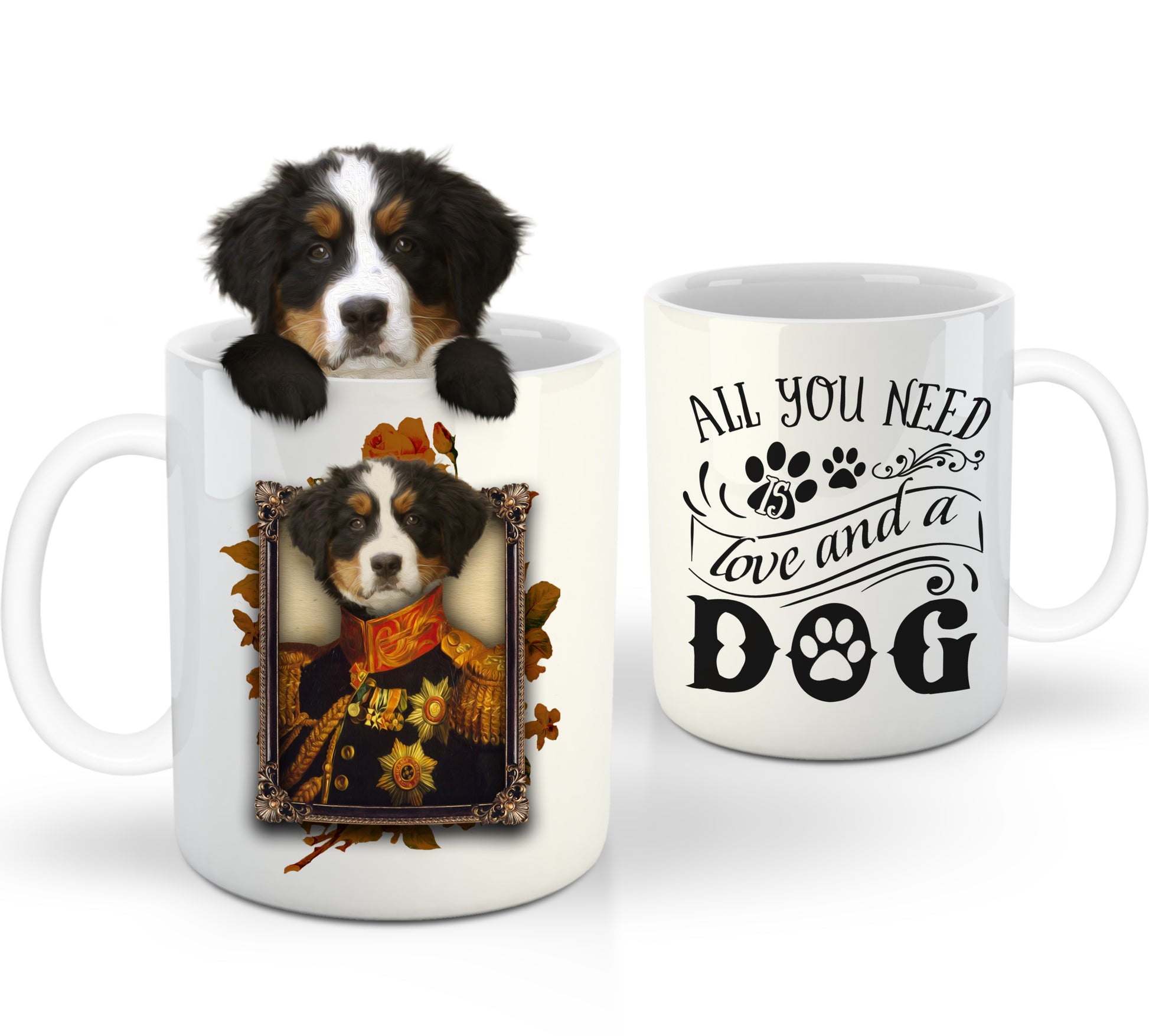 The Major Custom Pet Mug - Noble Pawtrait