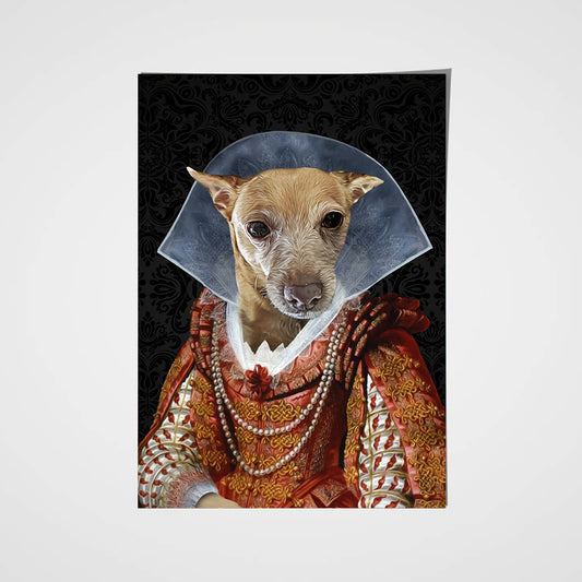 My Lady Custom Pet Portrait Poster - Noble Pawtrait