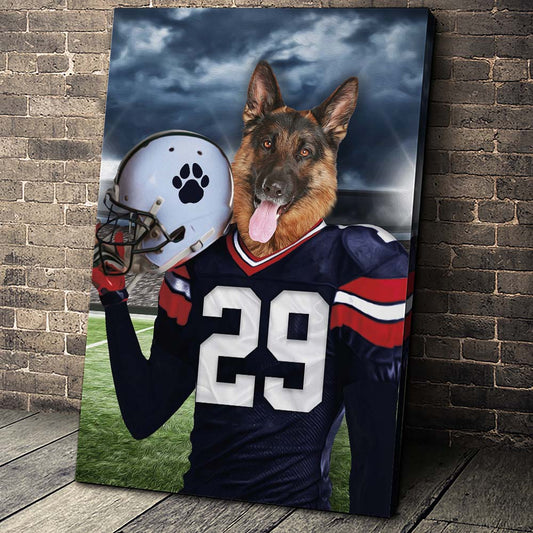 New England Fan Custom Pet Portrait - Noble Pawtrait