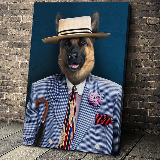 New in Town Custom Pet Portrait - Noble Pawtrait
