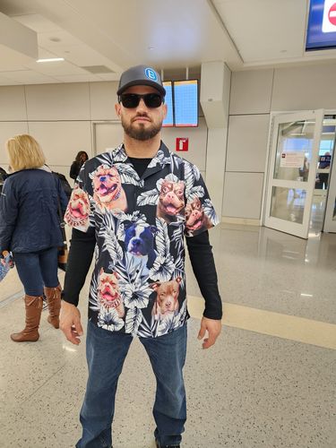 Custom Hawaiian Shirt For Cat Lovers | Personalized Kitty Lovers Gift | Flowers Pattern Black Color Aloha Shirt