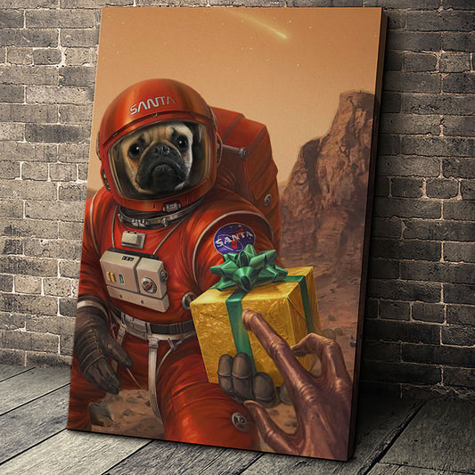 The Outspace Christmas Custom Pet Portrait - Noble Pawtrait