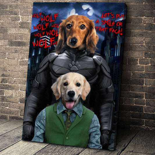 The Paw Knight Couple Custom Pet Portrait - Noble Pawtrait