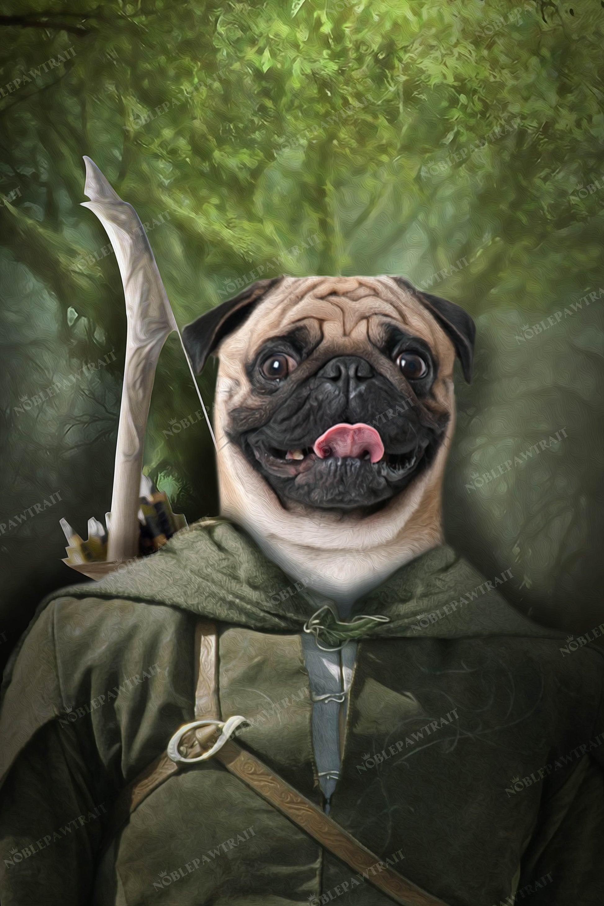 Pawgolas Custom Pet Portrait - Noble Pawtrait